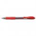 Pilot G207 Gel Rollerball Pen Rubber Grip Retractable 0.7mm Tip 0.39mm Line Red Ref BLG20702 [Pack 12]
