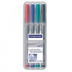 Cheap Stationery Supply of Staedtler 316 Lumocolor Pen Non-permanent Fine 0.6mm Line Assorted 316WP4 Wallet 4 500178 Office Statationery