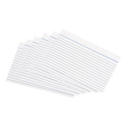 Cheap Stationery Supply of 5 Star Office Record Cards Ruled Both Sides 6x4in 152x102mm White Pack of 100 502578 Office Statationery