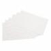 The image shows a pack of 100 Spicers Card Indexing 5 Star Office Record Cards. Each card is 8x5 inches (203x127mm) in size and is ruled on both sides. The cards are white in color. They appear to be organized neatly in rows, with the edges of the cards visible. The top card has a label on it, indicating that it is a record card. The packaging is clear and compact, making it easy to store or transport. The cards seem to be of high quality, with a smooth surface and uniform shape.