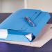 Elba Probate Wallets Full Flap Heavyweight Manilla 285gsm 65mm Foolscap Blue Ref 100090048 [Pack 25]