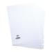 This image shows a set of Elba Dividers & Indexes, specifically the Elba Subject Dividers 10-Part Card Multipunched 160gsm A4 White. The dividers are bright white and made of sturdy 160gsm card. Each divider is labeled with a number from 1-10. The edges are cleanly cut and multipunched for easy placement in various binders or files. The Elba logo is printed at the bottom of each divider.
