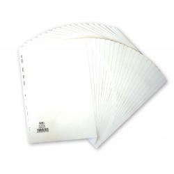 Cheap Stationery Supply of Elba Subject Dividers 20-Part Card Multipunched 160gsm A4 White 400007500 514592 Office Statationery