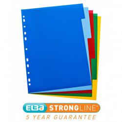 Cheap Stationery Supply of Oxford Subject Dividers 5-Pt PP Multipunched Fully Coloured 120 Micron A4 Multicoloured 100205075 514673 Office Statationery