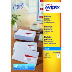 Cheap Stationery Supply of Avery Quick DRY Addressing Labels Inkjet 12 per Sheet 63.5x72mm White J8164-100 1200 Labels 534497 Office Statationery
