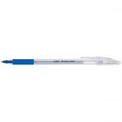 Cheap Stationery Supply of Bic Cristal Grip Ball Pen Medium Clear Barrel 1.0mm Tip 0.32mm Line Blue 802801 Pack of 20 534780 Office Statationery