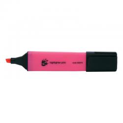 Cheap Stationery Supply of 5 Star Office Highlighter Chisel Tip 1-5mm Line Pink Pack of 12 552919 Office Statationery