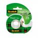 In the photo, there are several rolls of 3M Sticky Tapes Scotch Magic Tape on a compact dispenser. The tape measures 19mm by 25m and is labeled with the 8-1925D and 562982 model numbers. The tape has a clear, plastic appearance and is neatly wound onto the dispenser.