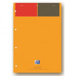 Cheap Stationery Supply of Oxford Int Refill Pd Hbd 80gsm Smart Ruled Perf Punch 4 Holes 160pp A4 Orange/Grey 100102359 Pack of 5 572734 Office Statationery