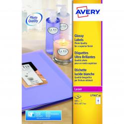 Cheap Stationery Supply of Avery Glossy Labels Laser Photographic Finish 8 per Sheet 99.1x67.7mm White L7765-40 320 Labels 624118 Office Statationery