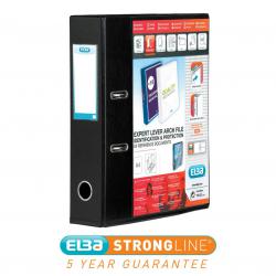 Cheap Stationery Supply of Elba Lever Arch File with Clear PVC Cover 70mm Spine A4 Black 100080896 Pack of 10 625008 Office Statationery