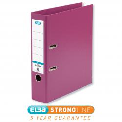 Cheap Stationery Supply of Elba Lever Arch File PP 70mm Spine A4 Pink 100023300 Pack of 10 625156 Office Statationery