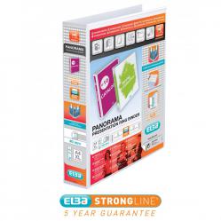 Cheap Stationery Supply of Elba Panorama Presentation Ring Binder PP 2 D-Ring 40mm Capacity A4 White 400008505 Pack of 6 627319 Office Statationery
