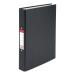 The image shows a pack of 10 black 25mm 5 star ring binders with the brand 5 Star Value on the front cover. Each binder has a POB (perfect overlap binding) design, giving it a sleek and professional appearance. The high-quality material and sturdy construction make these binders perfect for organizing and storing important documents.