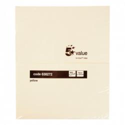Cheap Stationery Supply of 5 Star Value Repositionable Notes 75x127mm Yellow Pack of 12 638272 Office Statationery