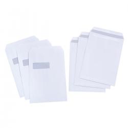 Cheap Stationery Supply of 5 Star Value Envelopes Pocket Press Seal Window 90gsm C4 324x229mm White Pack of 250 638566 Office Statationery