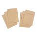 The photo features a stack of 5 Star gusset envelopes, specifically the C4 size with a 25mm peel and seal closure. The envelopes are made with 115gsm manilla paper and come in a pack of 125. They have a professional and durable appearance, perfect for any office or business use.