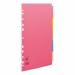 The picture shows a set of Pukka Pads Ltd dividers and indexes from the Concord Bright Subject collection. These dividers are 5-part and made with heavy 160gsm card. They are designed for A4 size documents and come in assorted colors. The dividers are multipunched for easy insertion into binders or folders.