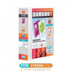Cheap Stationery Supply of Elba Panorama Presentation Ring Binder PP 2 D-Ring 65mm Capacity A4 White 400008048 Pack of 4 692006 Office Statationery