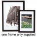 This image features a black 5 Star Picture Frame & Album with 5 Star Facilities. It has a back-loading design and a polystyrene front to protect your A3 sized photos or certificates. The frame measures 420x297mm.