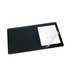 Cheap Stationery Supply of Durable Desk Mat with Transparent Overlay W530xD400mm Black 7202/01 698688 Office Statationery