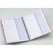 This image features a wirebound hardback address book with a colorful assortment of A5 pages. The cover is labeled Oxford Telephone & Address and the book contains 144 pages on 90gsm paper.