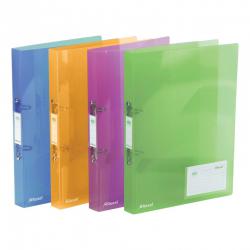 Cheap Stationery Supply of Rexel Ice Ring Binder Polypropylene 2 O-Ring 25mm A4 Translucent Assorted 2102044 Pack of 10 730247 Office Statationery