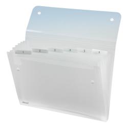 Cheap Stationery Supply of Rexel Ice Expanding File Durable Polypropylene 6 Pocket Stud Closure A4 Clear 2102033 730417 Office Statationery