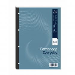 Cheap Stationery Supply of Cambridge Everyday Refill Pad Sbd 70gsm Ruled Margin Punched 4 Holes 160pp A4 Blue 100080234 Pack of 5 752234 Office Statationery