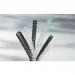 GBC Clicks Binding Comb Ring Coils 34 Ring for 45 Sheets 8mm Frost Black Ref 388019E [Pack 50]