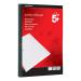 The picture shows 4 red A4 refill pads from 5 Star Office, each with 400 pages. They are sidebound with ruled margins and four punched holes, perfect for organizing notes and reminders. The smooth 60gsm paper provides a high-quality writing surface.