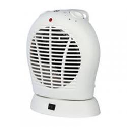 Cheap Stationery Supply of 2kW Upright Oscillating Fan Heater with Thermostat 2 Heat Settings 1kW 2kW White HG01168  907786 Office Statationery