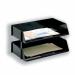 5 Star Office Letter Tray Wide Entry High-impact Polystyrene Stackable Black 908064