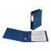In the photo, there are 10 royal blue A4 size lever arch files stacked on top of each other. Each file has a premium polypropylene cover with the 5 Star Office brand logo on the side. The files have a sturdy lever mechanism to secure papers and documents, and their vibrant color adds a pop of vivid blue to any office space.