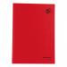 This image features a pack of 5 red A4 manuscript notebooks. Each notebook has 192 ruled pages and is casebound with a 70gsm weight. The cover proudly displays the 5 Star logo.
