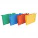 5 Star Office Suspension File with Tabs and Inserts Manilla 15mm V-base 230gsm Foolscap Green [Pack 50]