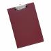 This image features two 5 star clipboards, one in bright red color, with fold-over design and a front pocket. The clipboards are in a standard foolscap size and have the brand name 5 Star Office printed on them.