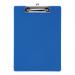 This image captures a set of 5 sleek and durable blue clipboards from 5 Star Office. Made of solid plastic, each clipboard features rounded corners and is designed to fit A4 paper. Perfect for any professional setting or organizational needs.