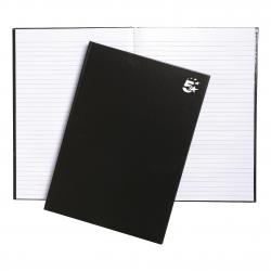 Cheap Stationery Supply of 5 Star Office Notebook Casebound 75gsm Ruled 160pp A4 Black Pack of 5 930280 Office Statationery