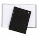 The image shows five elegant black notebooks with casebound covers, filled with 160 pages of high-quality 80gsm ruled paper. Each notebook is labeled with the 5-star logo, indicating its high standard of quality. Perfect for taking notes or writing down your thoughts.