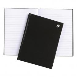 Cheap Stationery Supply of 5 Star Office Notebook Casebound 80gsm Ruled 160pp A5 Black Pack of 5 930299 Office Statationery