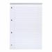 5 Star Office FSC Refill Pad Headbound 70gsm Ruled Margin Punched 4 Holes 160pp A4 Red & White [Pack 10] 930310