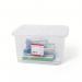 5 Star Office Storage Box Plastic with Lid Stackable 22 Litre Clear 930677