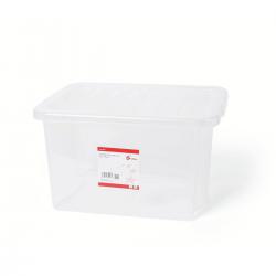 Cheap Stationery Supply of 5 Star Office Storage Box Plastic with Lid Stackable 24 Litre Clear 930677 Office Statationery