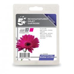 Cheap Stationery Supply of 5 Star Office Remanufactured Inkjet Cartridge Page Life 600pp Magenta Brother LC1240M Alternative Office Statationery