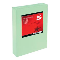 Cheap Stationery Supply of 5 Star Office Coloured Copier Paper Multifunctional Ream-Wrapped 80gsm A4 Medium Green 500 Sheets 936283 Office Statationery