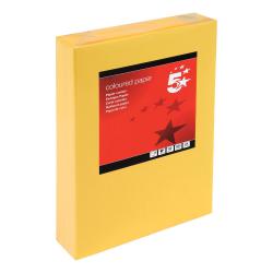 Cheap Stationery Supply of 5 Star Office Coloured Copier Paper Multifunctional Ream-Wrapped 80gsm A4 Medium Gold 500 Sheets 936305 Office Statationery