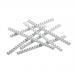 The image shows a pack of 100 white plastic binding combs from 5 Star Office. Each comb has 21 rings and can hold up to 125 sheets of A4 paper. The diameter of each comb is 16mm. The combs have a professional look and are ideal for binding reports, presentations, and documents.