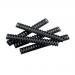 This photo showcases 50 black 21-ring plastic binding combs from 5 Star Office. Each comb can hold up to 325 A4 sheets and has a size of 38mm. The combs are neatly packed and ready for use in your office or home. A must-have for all your binding needs.