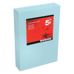 Cheap Stationery Supply of 5 Star Office Coloured Card Tinted 160gsm A4 Medium Blue Pack of 250 938075 Office Statationery